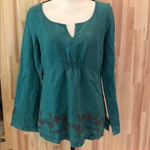 Boho Linen Top